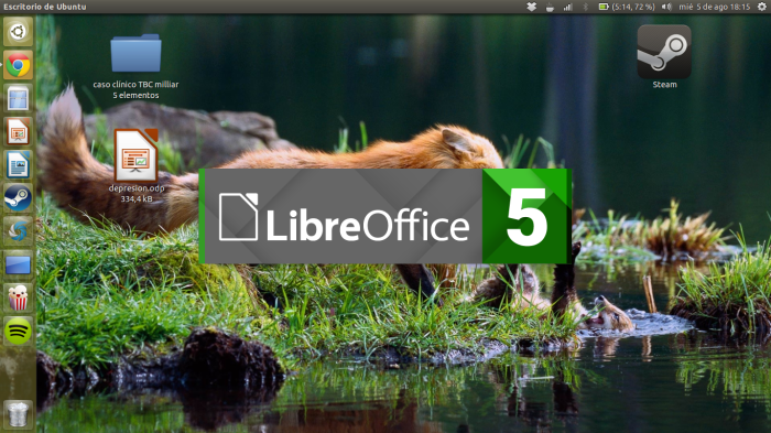 LibreOffice 5 inicio